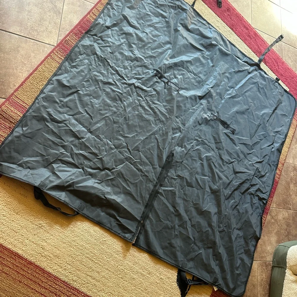 Car hammock seat cover black dog pet travel